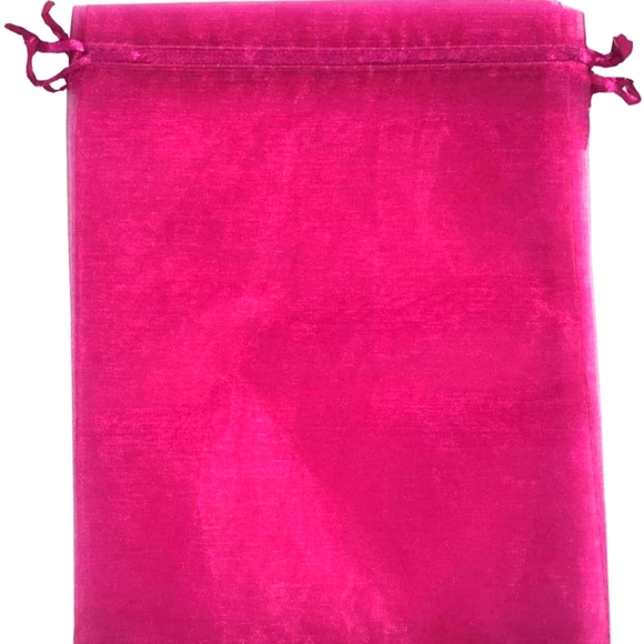 Ankirol Other - 10 ct 12x16 XL Hot Pink Sheer Organza Bags Drawstring.